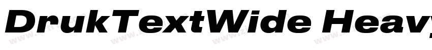 DrukTextWide Heavy字体转换